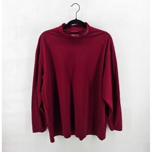 Nike Golf Fit-Dry Mock Turtleneck Mens Size XL Maroon Long Sleeve Shirt Pullover